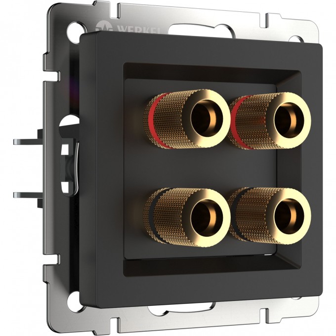 Акустическая розетка WERKEL W1185008 черный матовый a051614 Акустическая розетка WERKEL W1185008 черный матовый a051614