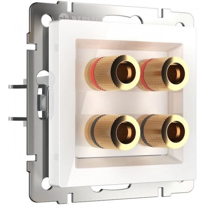 Акустическая розетка WERKEL WL01-AUDIOx4 белый a030771 Акустическая розетка WERKEL WL01-AUDIOx4 белый a030771