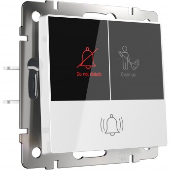 Кнопка звонка WERKEL W1114601 с индикацией для отелей, белый Кнопка звонка WERKEL W1114601 с индикацией для отелей, белый