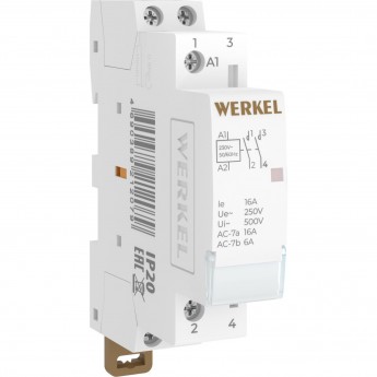 Контактор модульный WERKEL W941M16O 16 A 2NO 1 модуль