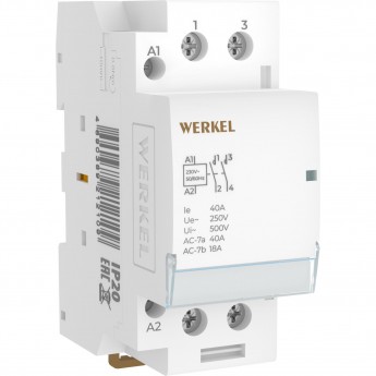 Контактор модульный WERKEL W942M40O 40 A 2NO 2 модуля