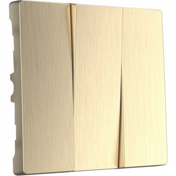 Набор клавиш WERKEL WL10-SW-3G-CP для выключателя трехклавишного (шампань рифленый)