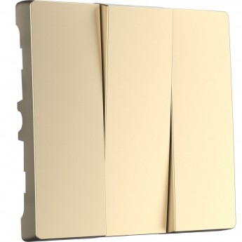 Набор клавиш WERKEL WL11-SW-3G-CP для выключателя трехклавишного (шампань)