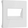 Накладка WERKEL W1191141 для двойной розетки Еthernet RJ-45 (белый акрил)