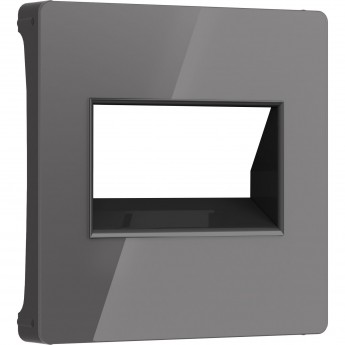 Накладка WERKEL W1191144 для двойной розетки Еthernet RJ-45 (графит акрил) Накладка WERKEL W1191144 для двойной розетки Еthernet RJ-45 (графит акрил)
