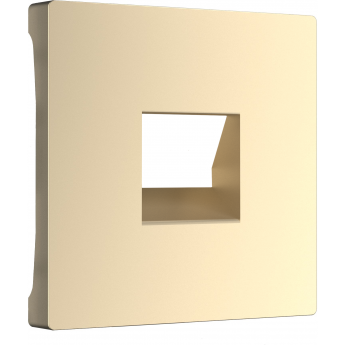 Накладка WERKEL W1192011 для телефонной розетки RJ-11, шампань Накладка WERKEL W1192011 для телефонной розетки RJ-11, шампань