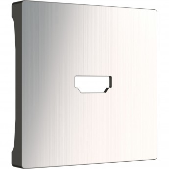Накладка WERKEL W1196002 для розетки HDMI (глянцевый никель) Накладка WERKEL W1196002 для розетки HDMI (глянцевый никель)
