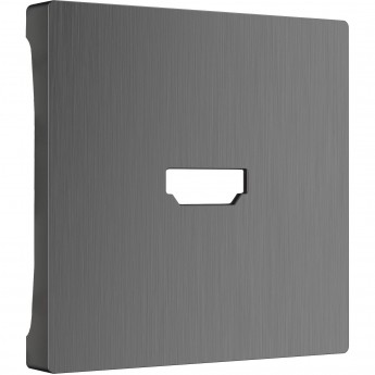 Накладка WERKEL W1196004 для розетки HDMI (графит рифленый) Накладка WERKEL W1196004 для розетки HDMI (графит рифленый)