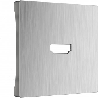 Накладка WERKEL W1196009 для розетки HDMI (серебряный рифленый) Накладка WERKEL W1196009 для розетки HDMI (серебряный рифленый)