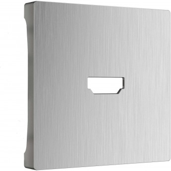 Накладка WERKEL WL09-HDMI-CP для розетки HDMI, серебряный рифленый