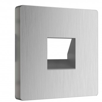 Накладка WERKEL WL09-RJ-11-CP для RJ11, серебряный рифленый