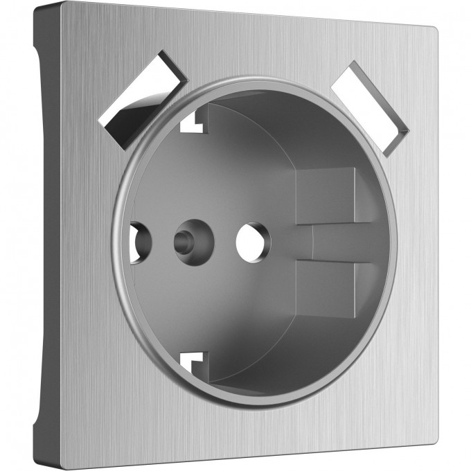 Накладка WERKEL WL09-USB-CP для розетки USB (серебряный рифленый) a037011 Накладка WERKEL WL09-USB-CP для розетки USB (серебряный рифленый) a037011