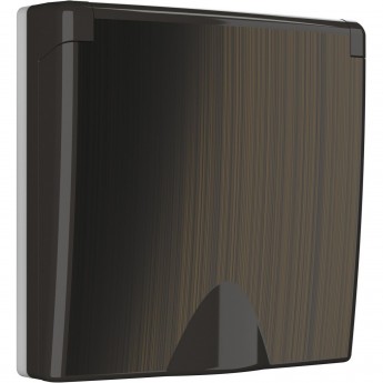 Накладка WERKEL WL12-SKGSC-IP44-CP для розетки IP44 с крышкой (бронзовый)