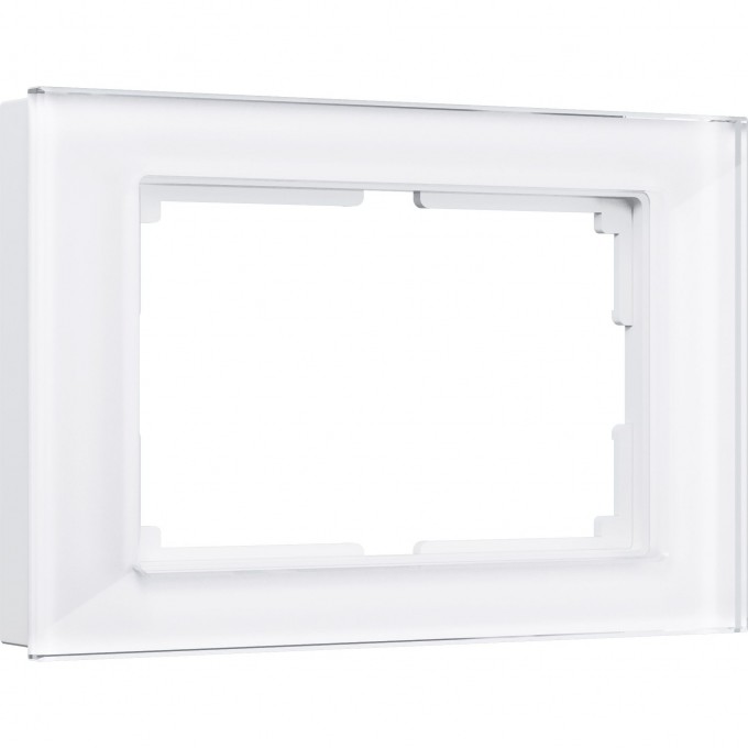 Рамка для двойной розетки WERKEL FAVORIT WL01-Frame-01-DBL (белый, стекло) a033478 Рамка для двойной розетки WERKEL FAVORIT WL01-Frame-01-DBL (белый, стекло) a033478