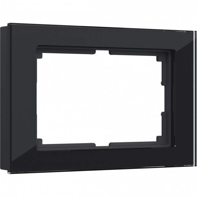 Рамка для двойной розетки WERKEL FAVORIT WL01-Frame-01-DBL (черный, стекло) a040287 Рамка для двойной розетки WERKEL FAVORIT WL01-Frame-01-DBL (черный, стекло) a040287
