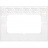 Рамка для двойной розетки WERKEL FLOCK W0082301 (белый)