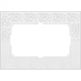 Рамка для двойной розетки WERKEL FLOCK WL05-Frame-01-DBL-white (белый)