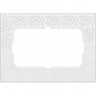 Рамка для двойной розетки WERKEL FLOCK WL05-Frame-01-DBL-white (белый) a033483