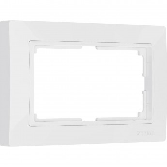 Рамка для двойной розетки WERKEL SNABB BASIC WL03-Frame-01-DBL-white (белый, basic)