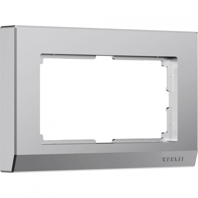 Рамка для двойной розетки WERKEL STARK W0081865 (серебряный матовый) a063458 Рамка для двойной розетки WERKEL STARK W0081865 (серебряный матовый) a063458