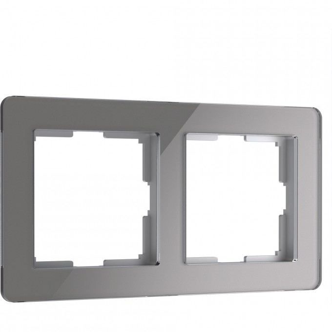 Рамка из акрила WERKEL ACRYLIC W0022704 на 2 поста, графит a059321 Рамка из акрила WERKEL ACRYLIC W0022704 на 2 поста, графит a059321