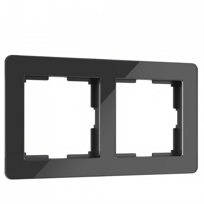 Рамка из акрила WERKEL ACRYLIC W0022708 на 2 поста, черный a059317 Рамка из акрила WERKEL ACRYLIC W0022708 на 2 поста, черный a059317