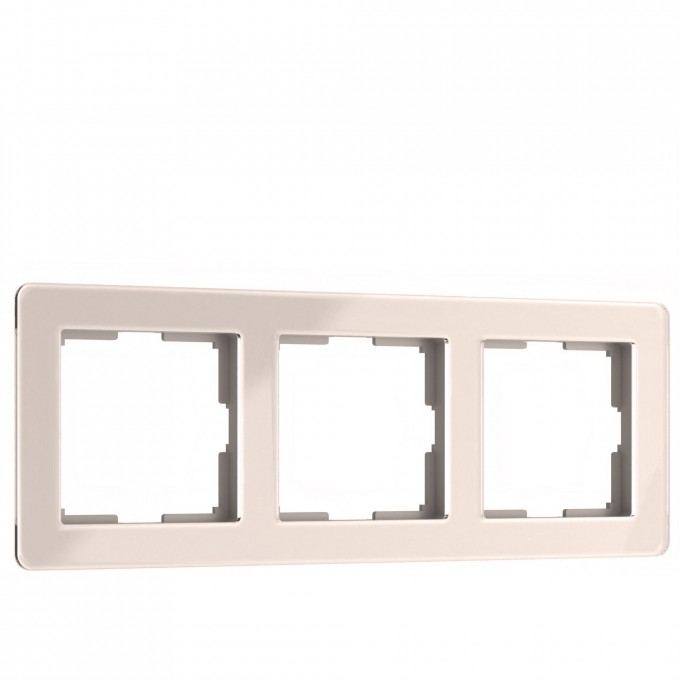 Рамка из акрила WERKEL ACRYLIC W0032743 на 3 поста, айвори a060539 Рамка из акрила WERKEL ACRYLIC W0032743 на 3 поста, айвори a060539