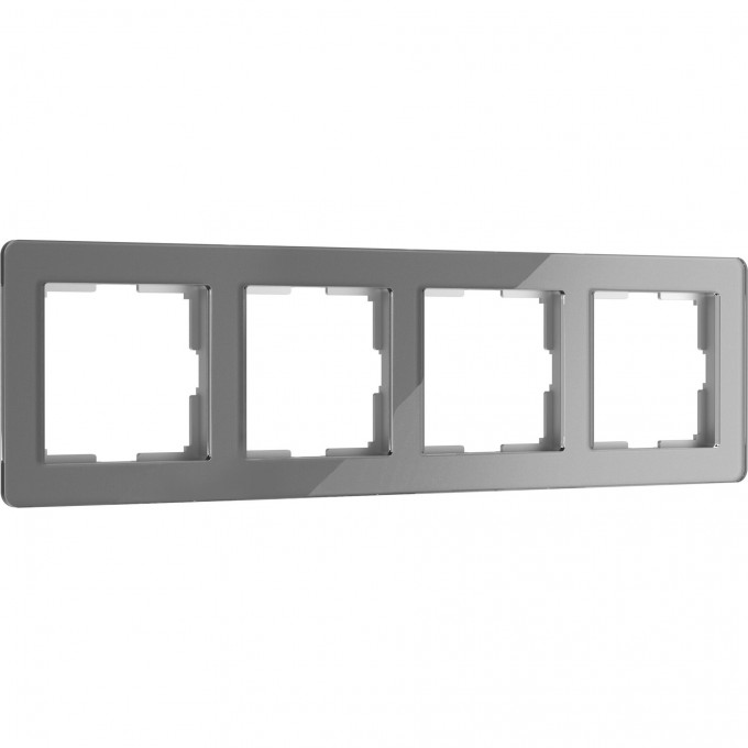 Рамка из акрила WERKEL ACRYLIC W0042704 на 4 поста, графит a062132 Рамка из акрила WERKEL ACRYLIC W0042704 на 4 поста, графит a062132