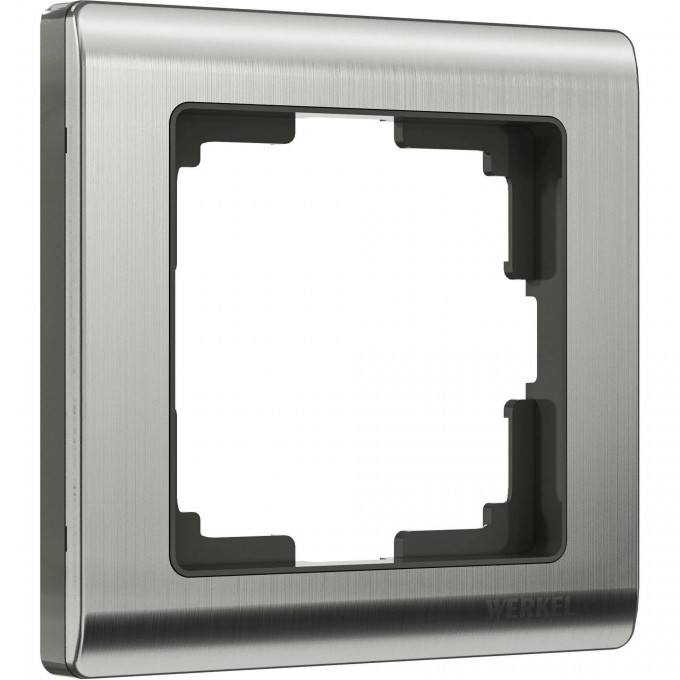 Рамка из металла на 1 пост WERKEL METALLIC W0011602 глянцевый никель a051000 Рамка из металла на 1 пост WERKEL METALLIC W0011602 глянцевый никель a051000