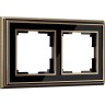 Рамка из металла на 2 поста WERKEL PALACIO WL17-Frame-02 бронза/черный a037688