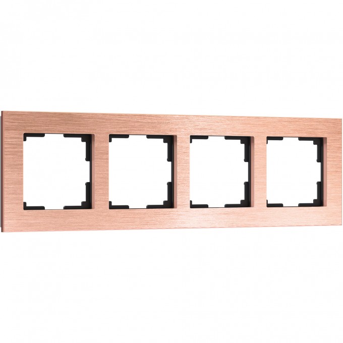 Рамка из металла на 4 поста WERKEL АLUMINIUM W0041712 бронза a058765 Рамка из металла на 4 поста WERKEL АLUMINIUM W0041712 бронза a058765