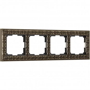 Рамка из металла WERKEL ANTIK W0041512 на 4 поста, бронза