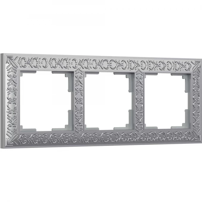 Рамка из металла WERKEL ANTIK WL07-Frame-03 на 3 поста, матовый хром a046427