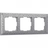Рамка из металла WERKEL ANTIK WL07-Frame-03 на 3 поста, матовый хром a046427