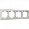 Рамка из металла WERKEL ANTIK WL07-Frame-04 на 4 поста, жемчужный a031785