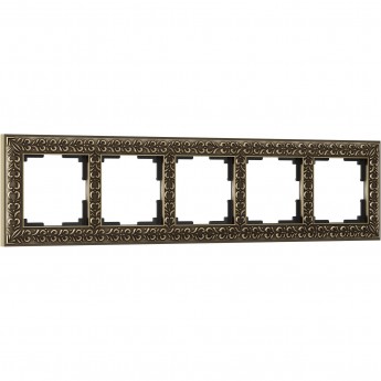 Рамка из металла WERKEL ANTIK WL07-Frame-05 на 5 постов, бронза