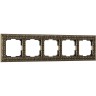 Рамка из металла WERKEL ANTIK WL07-Frame-05 на 5 постов, бронза a030758