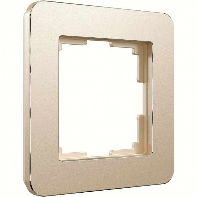 Рамка из металла WERKEL PLATINUM W0012611 на 1 пост, шампань a059210 Рамка из металла WERKEL PLATINUM W0012611 на 1 пост, шампань a059210