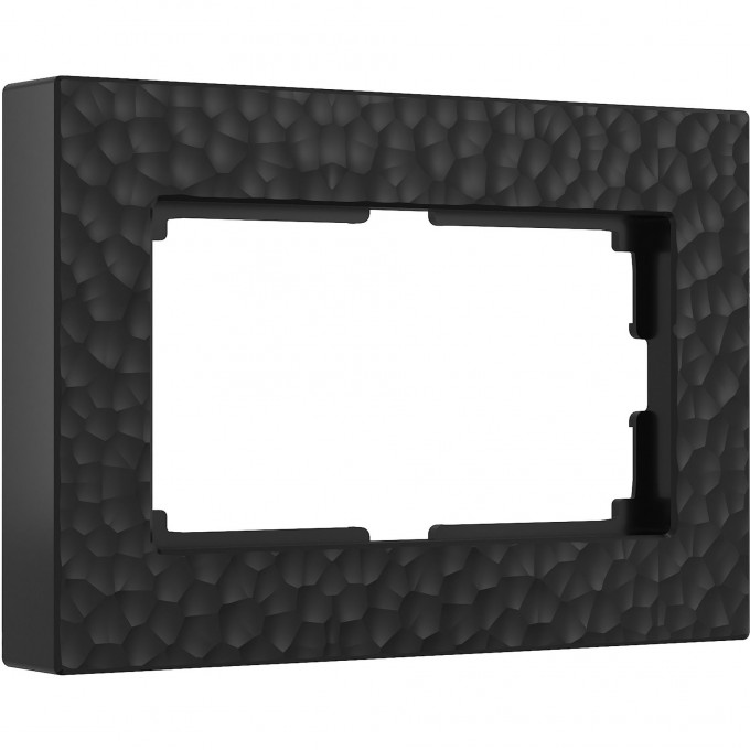 Рамка из пластика для двойной розетки WERKEL HAMMER W0082408 черный a052535 Рамка из пластика для двойной розетки WERKEL HAMMER W0082408 черный a052535