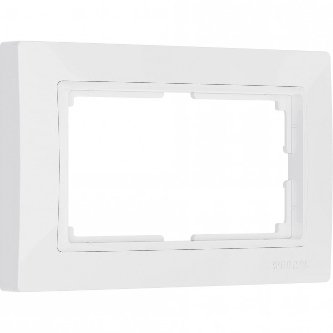 Рамка из пластика для двойной розетки WERKEL SNABB BASIC W0082001 белый a051304 Рамка из пластика для двойной розетки WERKEL SNABB BASIC W0082001 белый a051304
