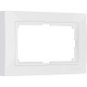 Рамка из пластика для двойной розетки WERKEL SNABB BASIC W0082001 белый
