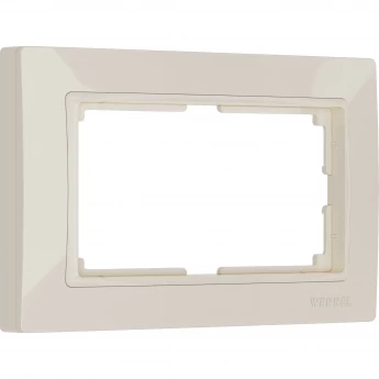 Рамка из пластика для двойной розетки WERKEL SNABB BASIC W0082003 слоновая кость