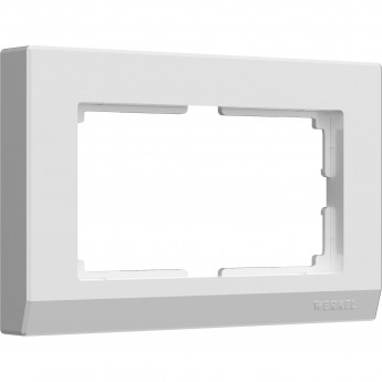 Рамка из пластика для двойной розетки WERKEL STARK W0081801 белый