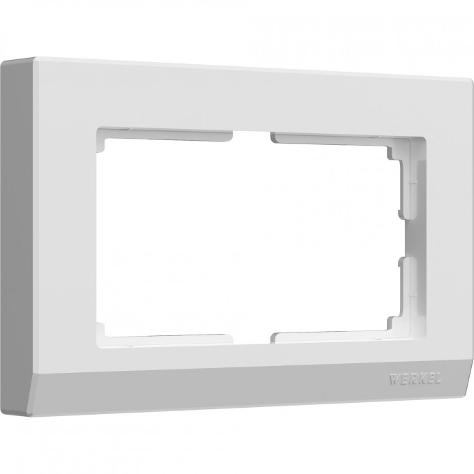 Рамка из пластика для двойной розетки WERKEL STARK W0081801 белый a050905 Рамка из пластика для двойной розетки WERKEL STARK W0081801 белый a050905