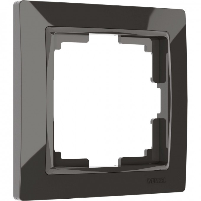 Рамка из пластика на 1 пост WERKEL SNABB BASIC W0012007 серо-коричневый a051291 Рамка из пластика на 1 пост WERKEL SNABB BASIC W0012007 серо-коричневый a051291