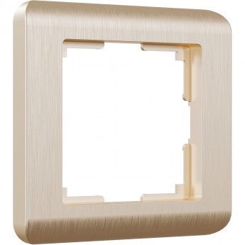 Рамка из пластика на 1 пост WERKEL STREAM W0012111 шампань Рамка из пластика на 1 пост WERKEL STREAM W0012111 шампань