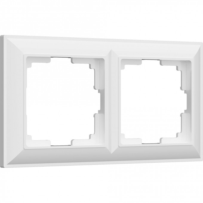 Рамка из пластика на 2 поста WERKEL FIORE W0022201 белый a051028 Рамка из пластика на 2 поста WERKEL FIORE W0022201 белый a051028