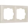 Рамка из пластика на 2 поста WERKEL SNABB BASIC W0022003 слоновая кость