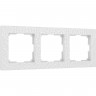 Рамка из пластика на 3 поста WERKEL HAMMER W0032401 белый a052519