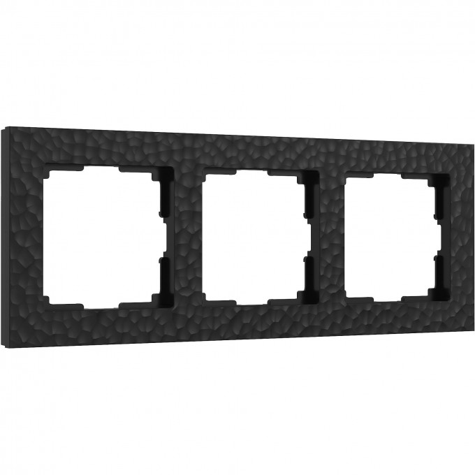 Рамка из пластика на 3 поста WERKEL HAMMER W0032408 черный a052521 Рамка из пластика на 3 поста WERKEL HAMMER W0032408 черный a052521
